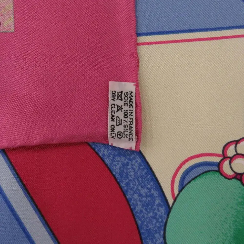 HERMES Pink Silk Scarf